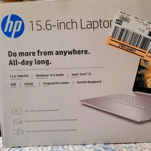 HP 15.6 inch (256GB, Intel Core i3 11th Gen., 4.10GHz, 8GB) Laptop - $300